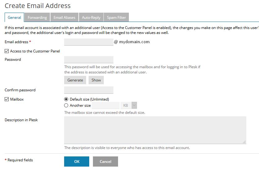 How to create an email account in Plesk? 1 How to create an email account in Plesk?