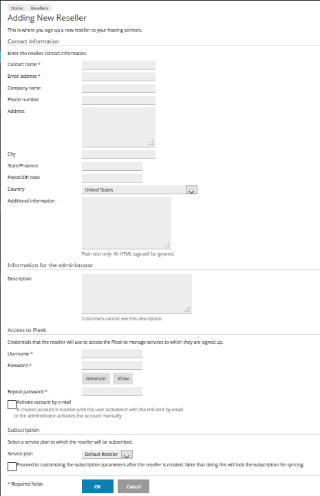 How to add a Reseller in Plesk? 3 How to add a Reseller in Plesk?