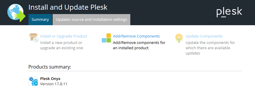 How to install / uninstall Plesk components? 2 How to install / uninstall Plesk components?