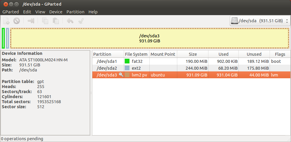 Mount LVM disk using Ubuntu LiveCD