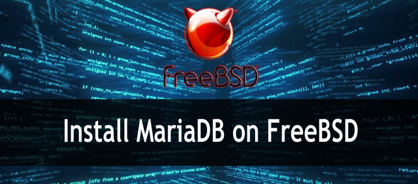 Install MariaDB on FreeBSD